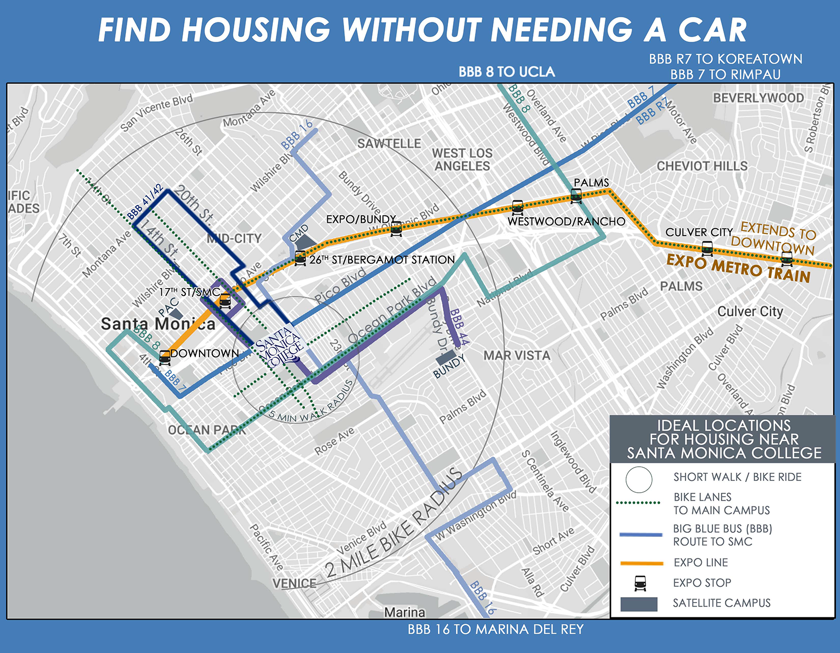 SMC Main Campus Map