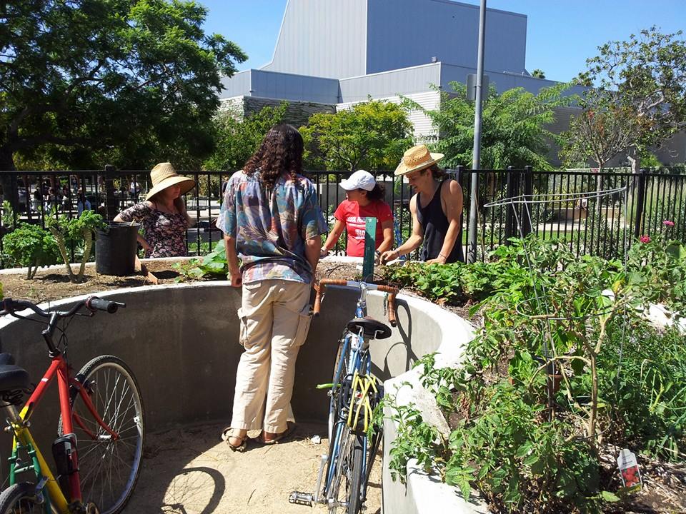 Students at the Organic Learning Garden