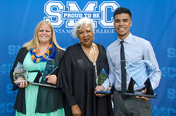 Virginia Gustafson, Dr. Katheryn Jeffrey, and JJ Castillo