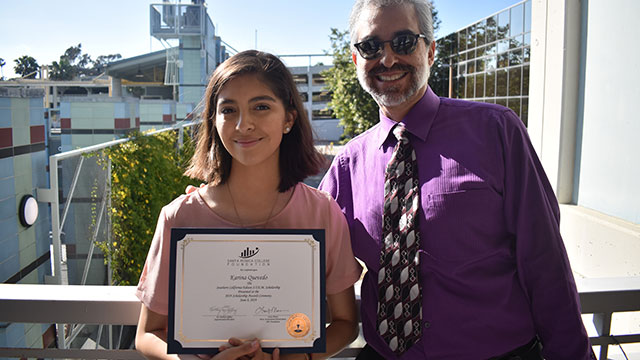 Karina Quevedo with Dad