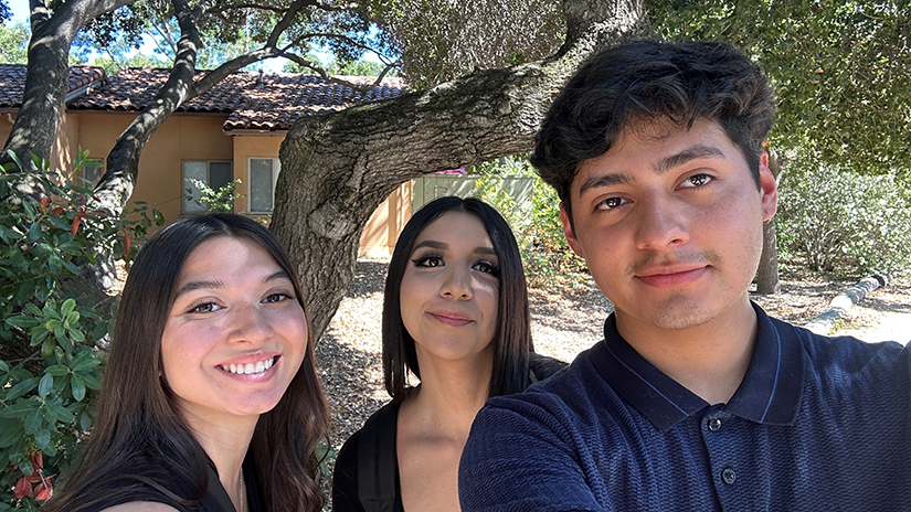 Candido with friends at Palo Alto