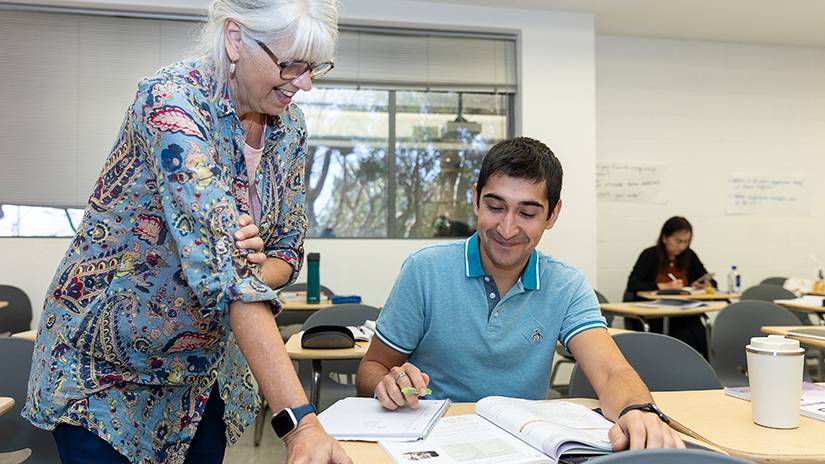 Marianne Borgardt teaching Andrei