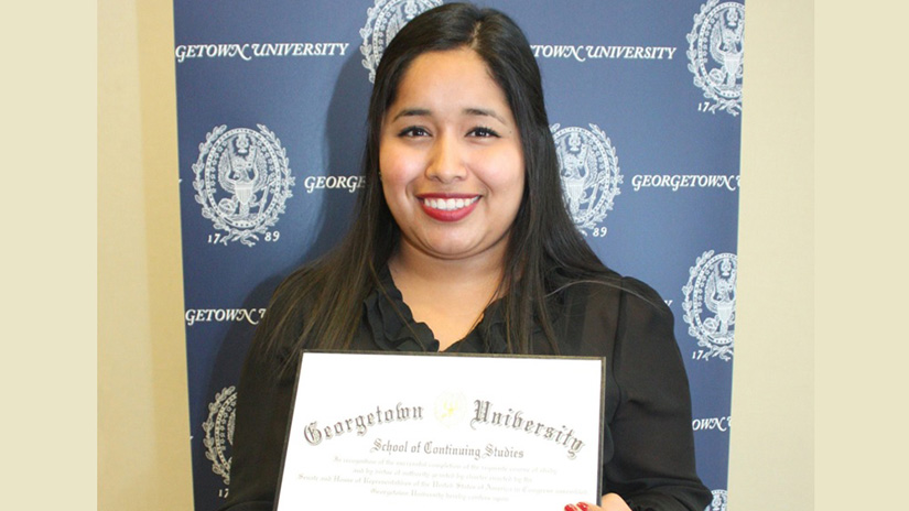 Christina at Georgetown University