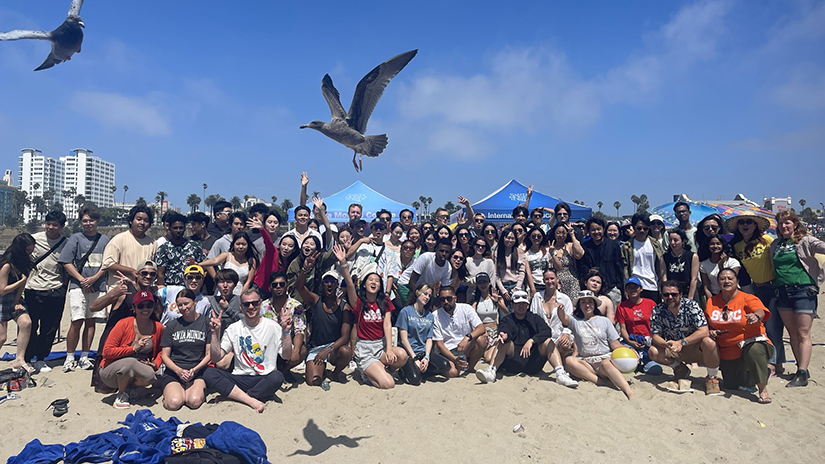 Ivy and the SMC Beach Clean-up crew