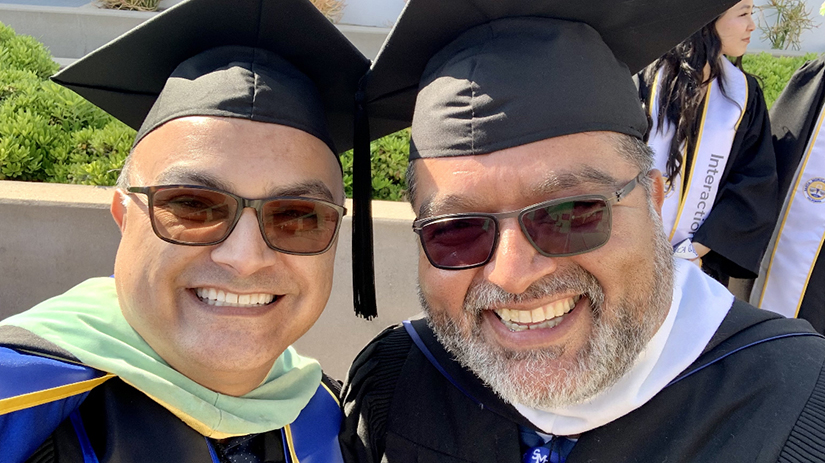 Jose with Nick Mata at SMC commencement 2023