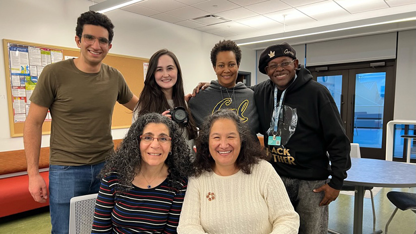 Jessica with colleagues Benny Blaydes, Sherri Bradford, Maria Martinez, Vicki Rothman and AS student board member