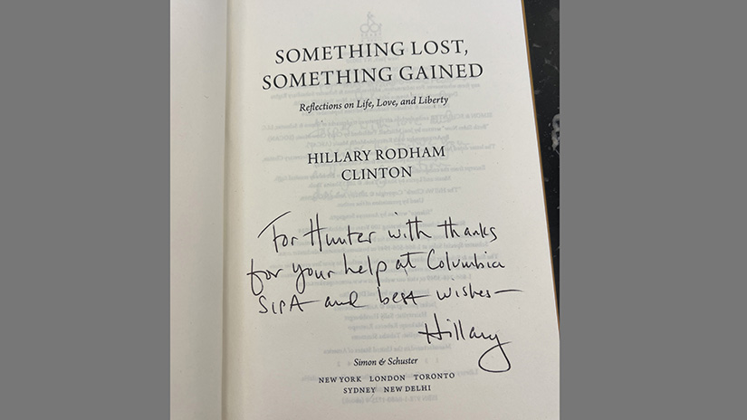 Something Lost Something Gained signed by its author, former Secretary of State Hillary Clinton